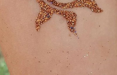 Sun Glitter tattoo