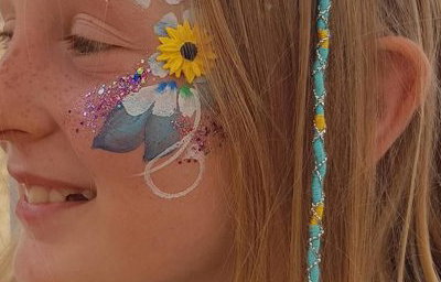 Flower and hair wrap