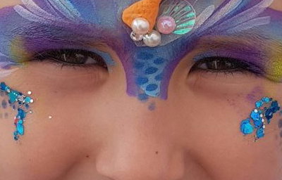 Mermaid with hand made Mermaid tail