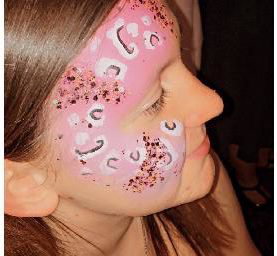 Glitter artists and face painting