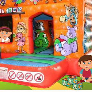 Toy Box Bouncy Castle with Ball Pool