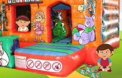 Toy Box Bouncy Castle with Ball Pool
