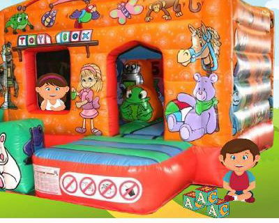 Toy Box Bouncy Castle with Ball Pool