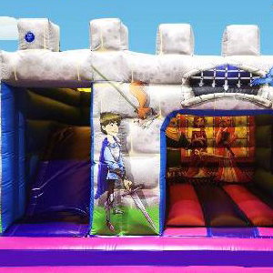 Knights & Princesses Bouncy Castle with Slide
