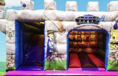 Knights & Princesses Bouncy Castle with Slide