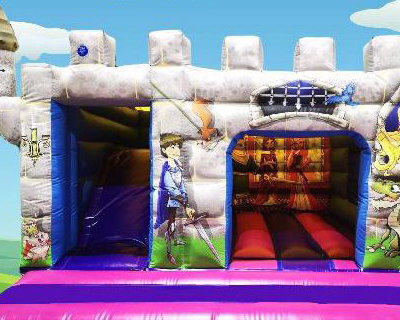 Knights & Princesses Bouncy Castle with Slide