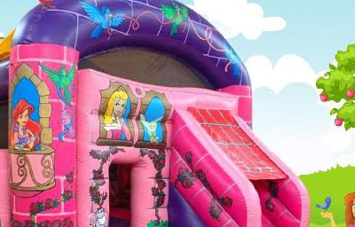 Princess Bouncy Castle with Slide 20ft x 14ft