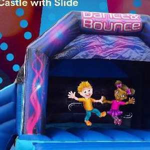 Disco Dance & Bounce Bouncy Castle with Slide