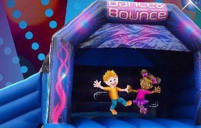 Disco Dance & Bounce Bouncy Castle with Slide