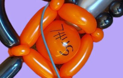 Chainsaw balloon 