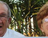 Caricature Old couple Wedding