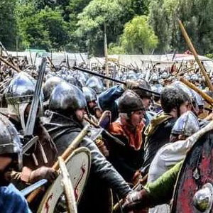 Shieldwall clash