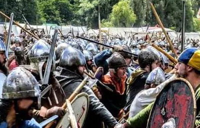 Shieldwall clash