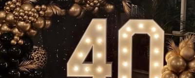 Balloon Display and Light Up Numbers