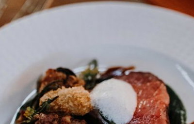 beef with oysters and samphire