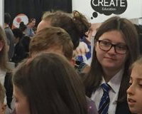 Our Crested Gecko meeting the crowds at the Big Bang event at Doncaster Racecourse