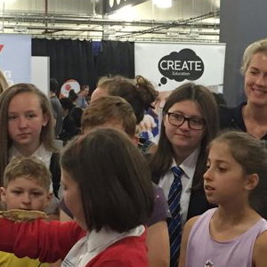 Our Crested Gecko meeting the crowds at the Big Bang event at Doncaster Racecourse