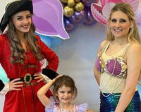mermaid pirate princess hire kids party sevenoaks and dartford mermaid under the sea ariel disney entertainer