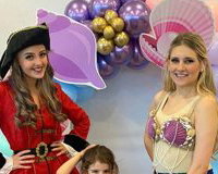 mermaid pirate princess hire kids party sevenoaks and dartford mermaid under the sea ariel disney entertainer