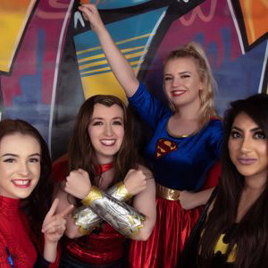 female superhero entertainer kent supergirl spidergirl sevenoaks