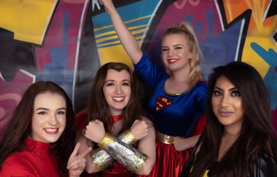 female superhero entertainer kent supergirl spidergirl sevenoaks