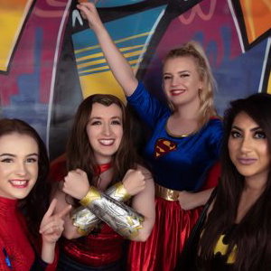 female superhero entertainer kent supergirl spidergirl sevenoaks