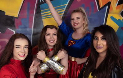 female superhero entertainer kent supergirl spidergirl sevenoaks
