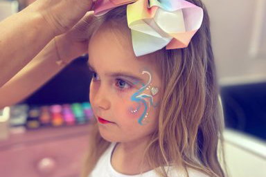 Le Keux leamington kids children's afternoon tea party face painting glitter bar