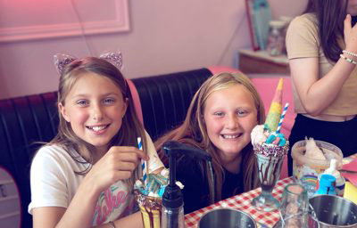 Children's milkshake and ice cream making workshop parties