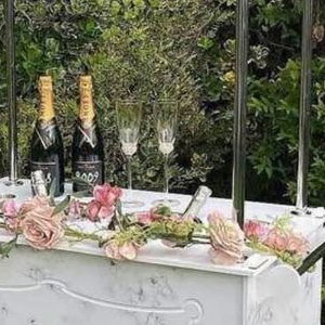 Champagne cart hire for a 50th Birthday