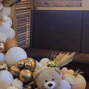 Baby Shower 1/2 Hoop