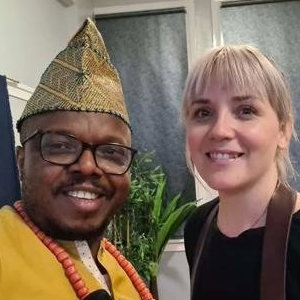 With a wedding photographer