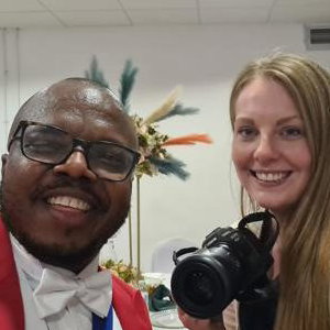 With a wedding videographer