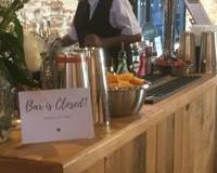 Double wooden bar