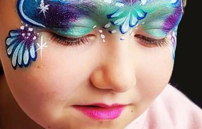Glasgow face painter Cherry Face Painting
