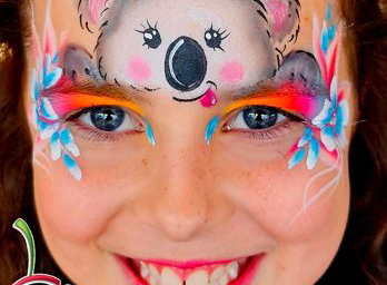 Cherry face painting Glasgow