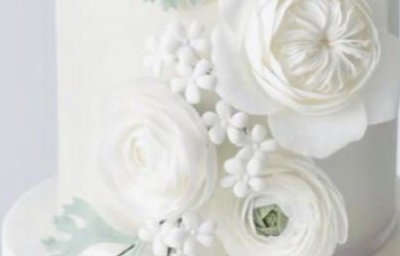 David austin wedding cake