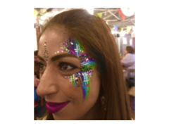 Lipstick powder & paint logo