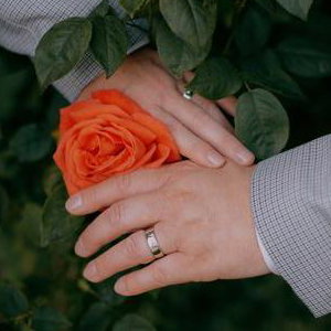 LGBTQ+ Wedding, Two Grooms showing rings