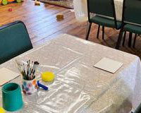 Birthday party set up