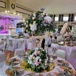 Wedding table setup