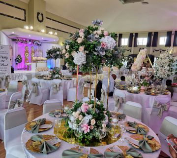 Wedding table setup