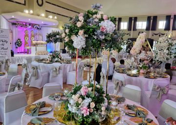 Wedding table setup