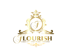 Flourish Cakes and Event Decorations logo