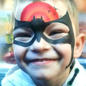 Batman Face Paint Smile