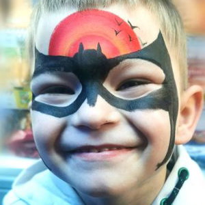 Batman Face Paint Smile