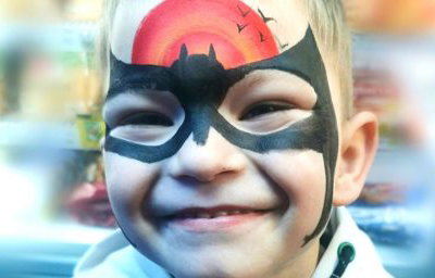 Batman Face Paint Smile