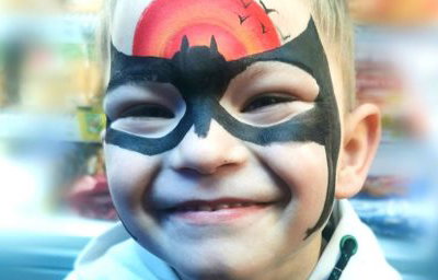 Batman Face Paint Smile