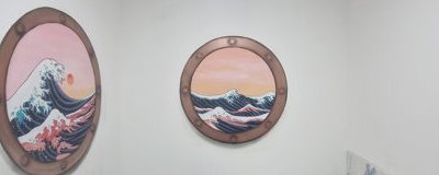Hokusai inspired portholes 