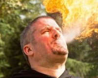Fire performer